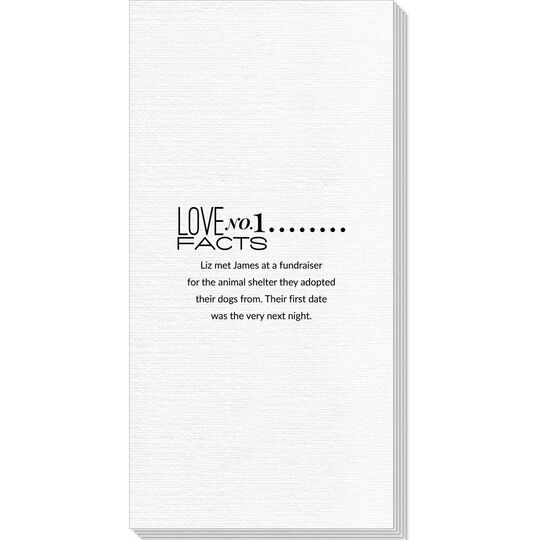 Just the Love Facts Deville Guest Towels